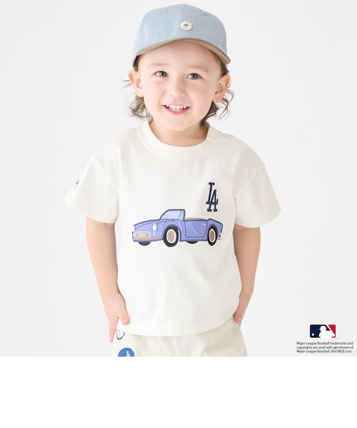 【MLB】車アップリケTシャツ