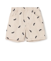 刺しゅう柄ハーフパンツ