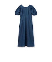 【親子リンク】袖パフペプラムワンピース