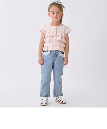 【リンク】レースデニムパンツ