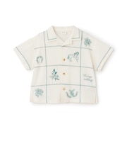 【リンク】インド綿刺しゅうシャツ