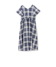 【親子リンク】チェックフレアワンピース