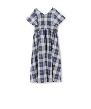 【親子リンク】チェックフレアワンピース