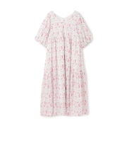 【親子リンク】花柄Aラインワンピース