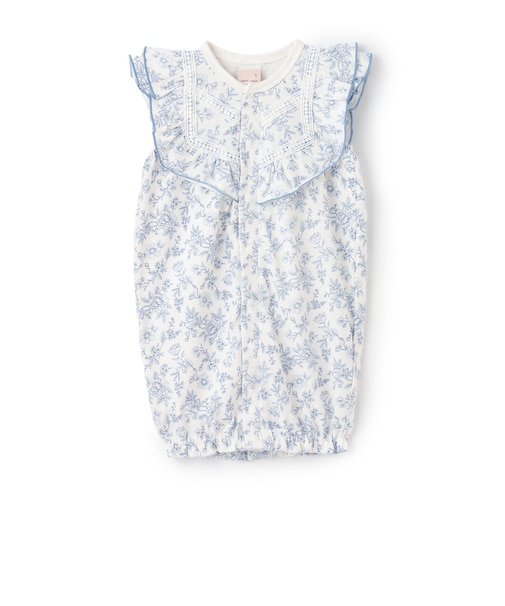 花柄フリル2wayオール