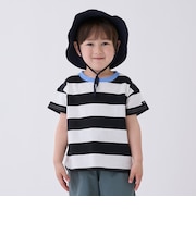 【WEB限定カラーあり/食品防汚】ボーダー半袖Tシャツ