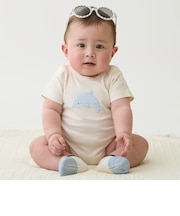 【オーガニック】海の生き物ロンパース