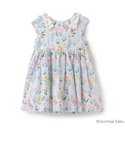 【泉屋 サク】【リンク】肩リボンフラワーキャットワンピース