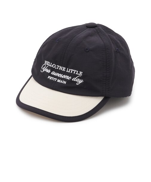 【UV】バイカラー刺しゅうキャップ