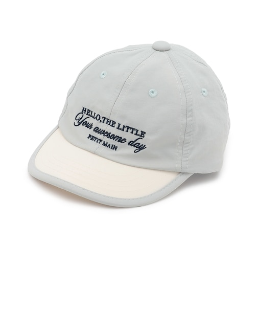 【UV】バイカラー刺しゅうキャップ