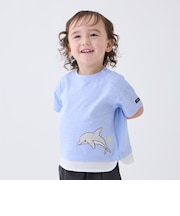 【接触冷感】海の仲間アップリケ半袖Tシャツ