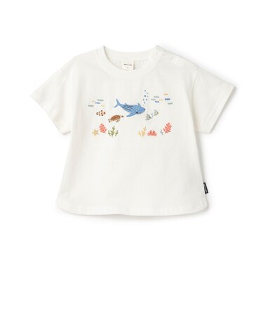 【接触冷感】海の生き物刺しゅうTシャツ