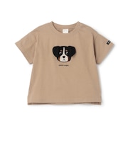 【接触冷感】DOGアップリケ半袖Tシャツ