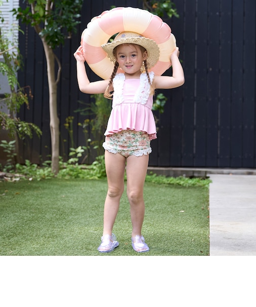 【SWIM】肩フリルタンキニ