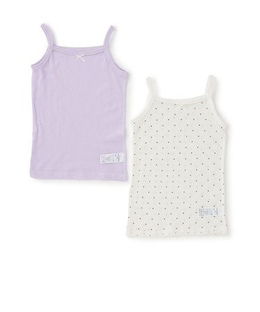 【弱酸性】メッシュキャミ肌着2P