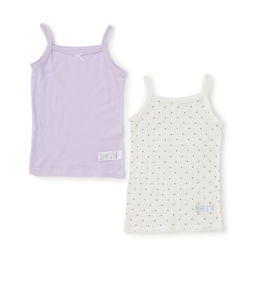 【弱酸性】メッシュキャミ肌着2P