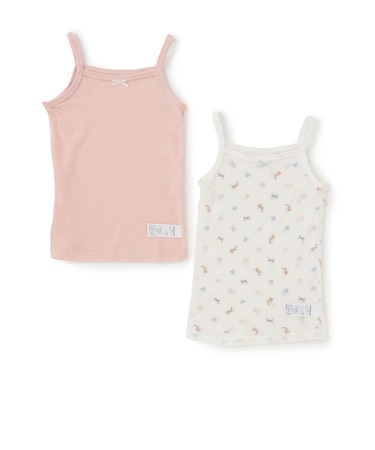 【弱酸性】メッシュキャミ肌着2P