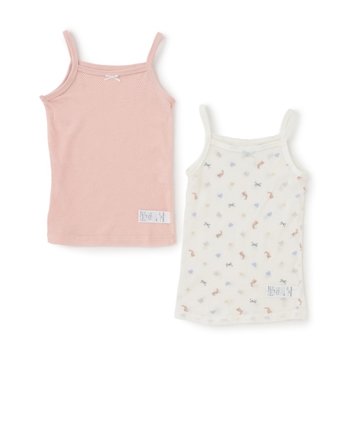 【弱酸性】メッシュキャミ肌着2P