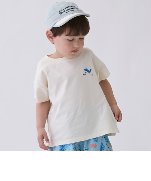 【食品防汚】刺しゅう半袖Tシャツ