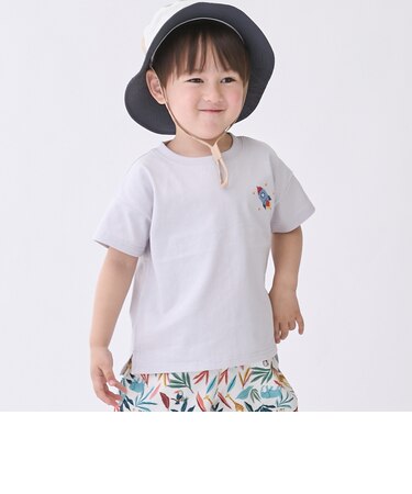 【食品防汚】刺しゅう半袖Tシャツ