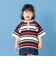 鹿の子ボーダーヘンリービック半袖ポロ