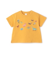 【接触冷感】恐竜刺しゅう半袖Tシャツ