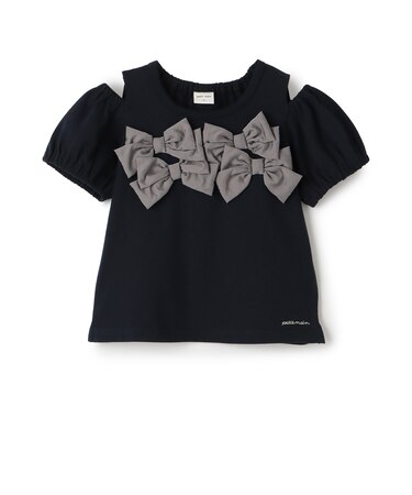 リボンオフショルTシャツ