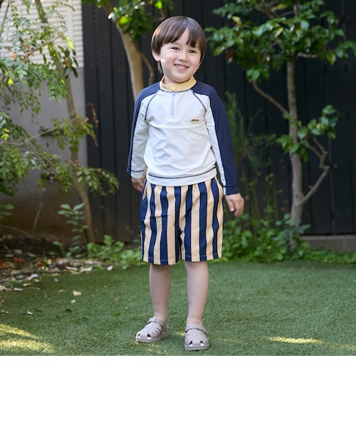 専用 男の子 3点セット SWIM】Boysバイカラーセットアップ水着｜プティマインの通販｜&mall
