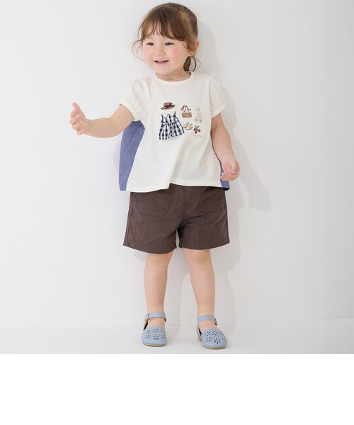 ウオッシュ加工ハートポケットショートパンツ｜プティマインの通販
