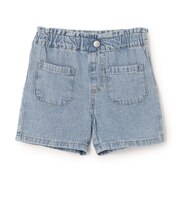 ウオッシュ加工ショートパンツ
