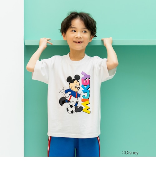 親子リンク】【Disney】サッカー半袖T｜プティマインの通販｜&mall