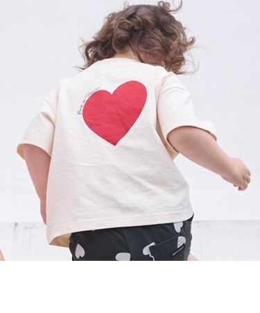 【プティプラ/WEB先行】バックプリント半袖Tシャツ