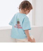 【プティプラ/WEB先行】バックプリント半袖Tシャツ