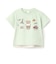 【接触冷感】くま旅アップリケ半袖Tシャツ