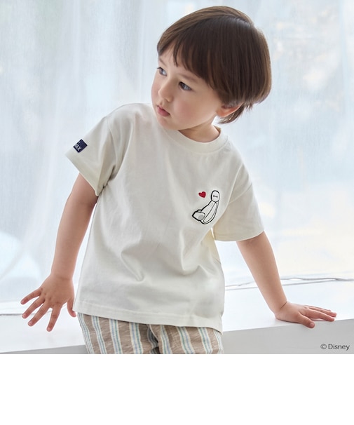 【Disney】【接触冷感】ベイマックス / アップリケTシャツ