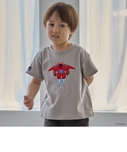 【Disney】【接触冷感】ベイマックス / アップリケTシャツ