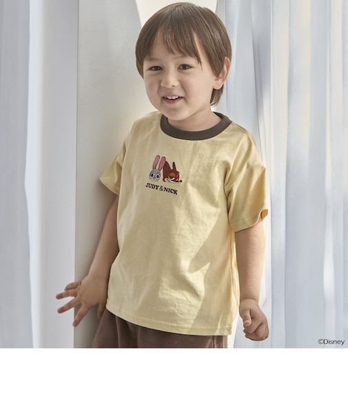 【ズートピア】【接触冷感】フェイスモチーフTシャツ