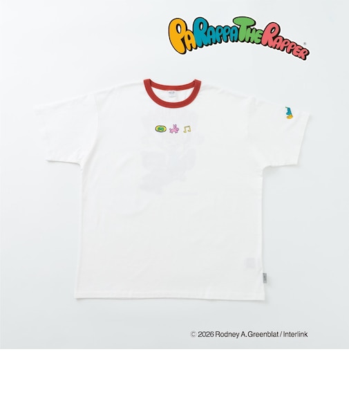 【親子リンク】【パラッパラッパー】【DAD】リンガー配色半袖Tシャツ