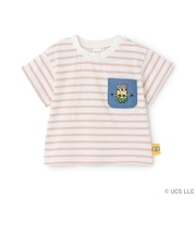 【ミニオン】夏あそびスラブボーダー半袖Tシャツ