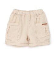 綿レーヨン布帛ショートパンツ