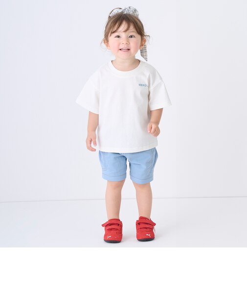 綿レーヨン布帛ショートパンツ