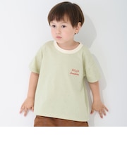 【接触冷感】ネップグラフィック半袖Tシャツ