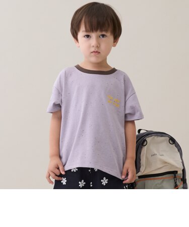 【接触冷感】ネップグラフィック半袖Tシャツ
