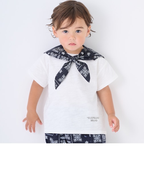 【ELEPHANT】セーラー衿取り外し半袖Tシャツ