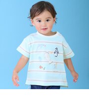 【接触冷感】海のいきものアップリケ半袖Tシャツ
