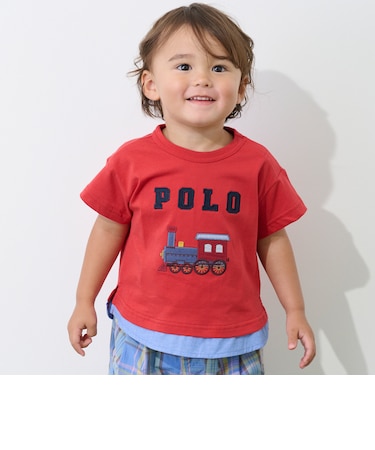 【POLO BCS】アップリケ半袖Tシャツ