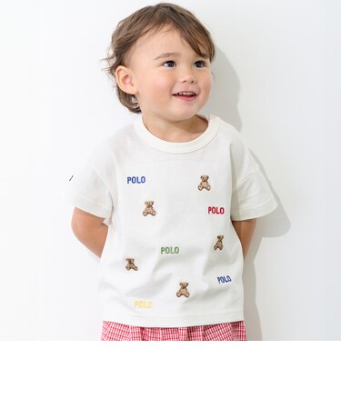 【POLO BCS】くま刺しゅう半袖Tシャツ