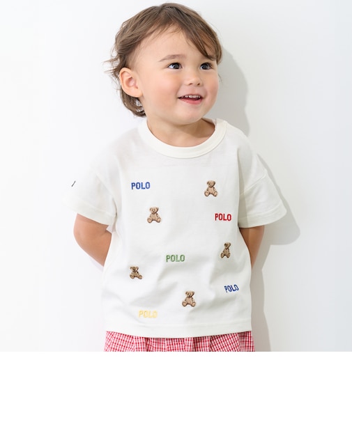 【POLO BCS】くま刺しゅう半袖Tシャツ