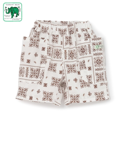 【ELEPHANT】布帛柄ショートパンツ