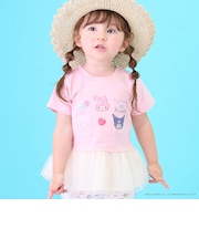 【サンリオキャラクターズ/冷感】チュールドッキング半袖Tシャツ